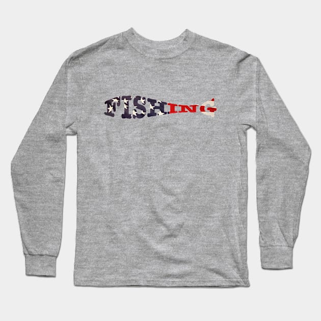 Fishing USA Long Sleeve T-Shirt by robertkask